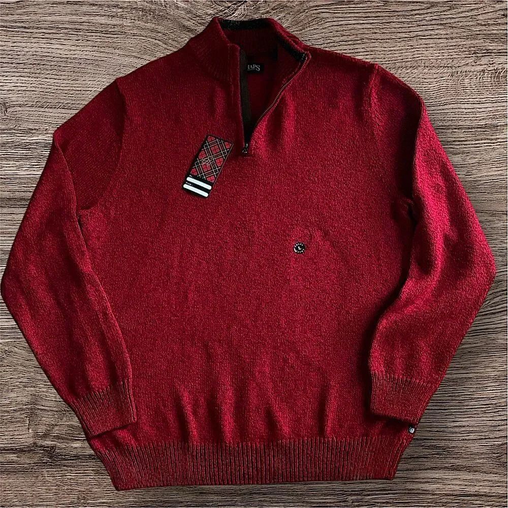 Chaps Men's Quarter ZipāUp Sweater!